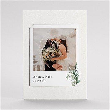 Dankeskarte Hochzeit smaragdgrün - duo