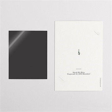 Dankeskarte Hochzeit smaragdgrün - duo - vue 5