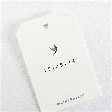 Geschenkanhänger Hochzeit smaragdgrün - vue 3