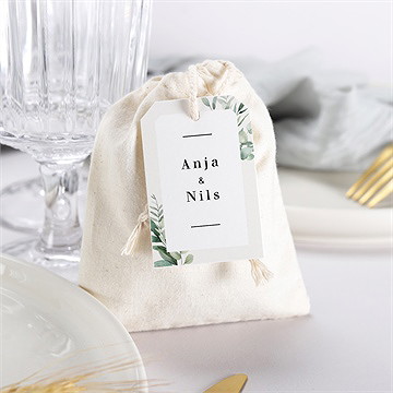 Geschenkbeutel Hochzeit smaragdgrün - vue 3