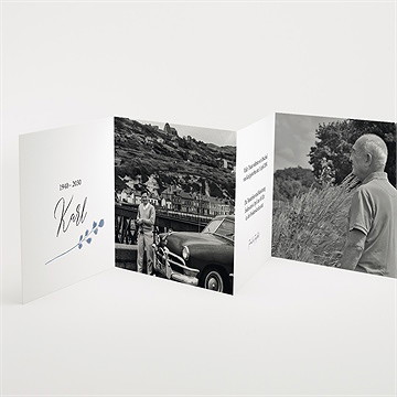 Trauerkarte gegenwart & erinnerung - vue 2