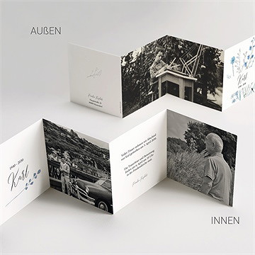 Trauerkarte gegenwart & erinnerung - vue 4