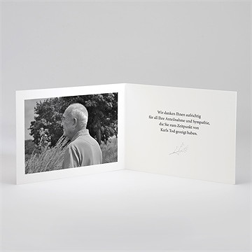 Trauerdanksagung Gegenwart & Erinnerung-Klappk. - vue 2