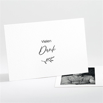 Trauerdanksagung Schwarz Und Weiß - Querformat