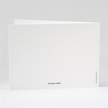 Trauerdanksagung Schwarz Und Weiß - Klappkarte - vue 3