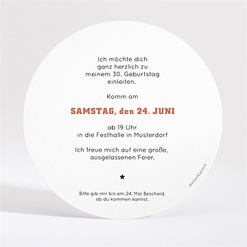 Geburtstagseinladung Discokugel 30 Jahre - vue 2