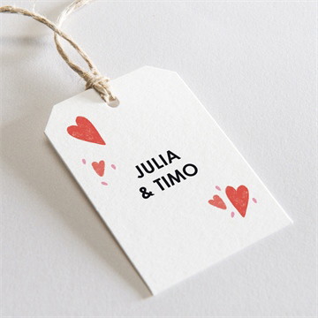 Geschenkanhänger Hochzeit Herzen