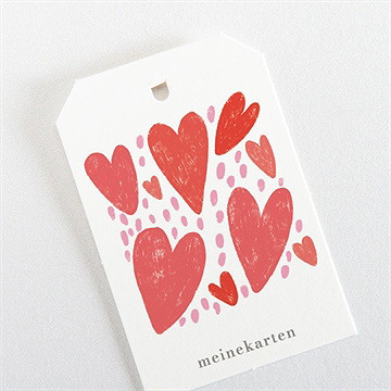 Geschenkanhänger Hochzeit herzen - vue 3