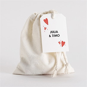 Geschenkbeutel Hochzeit herzen