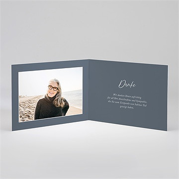 Trauerdanksagung Filigraner Blumenstrauß-Klapp - vue 2