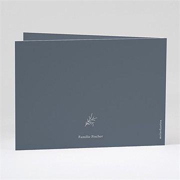 Trauerdanksagung Filigraner Blumenstrauß-Klapp - vue 3