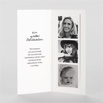 Trauerdanksagung Erinnerungsstück -Fotostreifen - vue 2