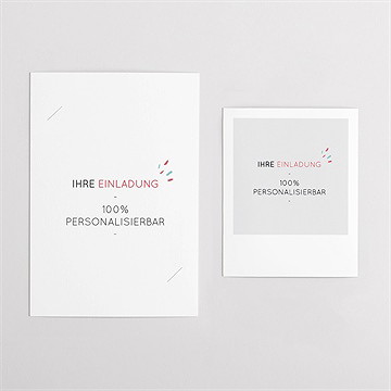 Geburtstagseinladung blanco duo geburtstag (n23174) - vue 4