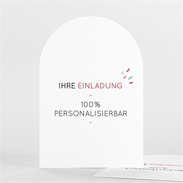 Geburtstagseinladung blanco - 12x17,5cm (n27172)