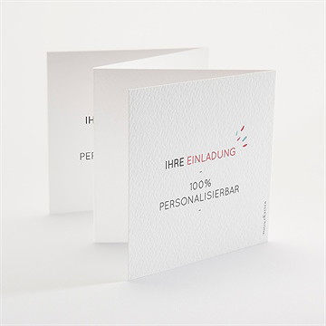 Geburtstagseinladung blanco - 10x10cm (n83135) - vue 3