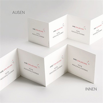 Geburtstagseinladung blanco - 10x10cm (n83135) - vue 4