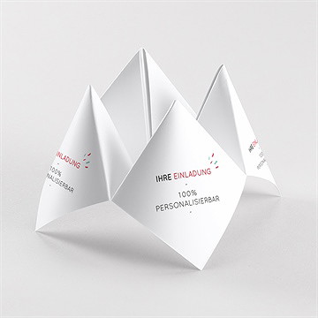 Geburtstagseinladung blanco origami (n330176)