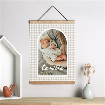 Geburtsposter Karomuster - vue 2