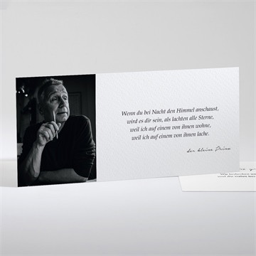 Trauerdanksagung für dich - querformat