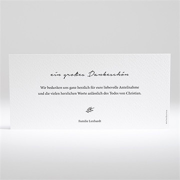 Trauerdanksagung Für Dich - Querformat - vue 2
