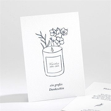 Trauerdanksagung Trauerkerze