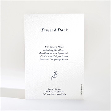 Trauerdanksagung Trauerkerze - vue 2