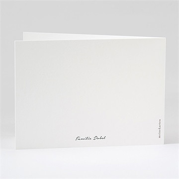 Trauerdanksagung Stille Hommage - Klappkarte - vue 3