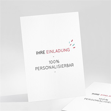 Geburtstagseinladung blanco - 10,5x14,5 cm (n25116)