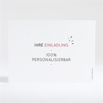 Geburtstagseinladung blanco 14,5x10,5cm (n15170) - vue 2