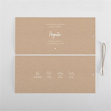 Geburtskarte moderne piktogramme - etui - vue 4