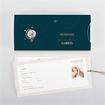 Geburtskarte mein erster reisepass - vue 3