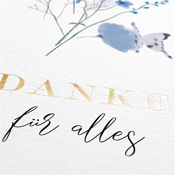 Trauerdanksagung Gegenwart & Erinnerung-Gold - vue 2