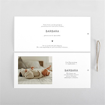 Geburtskarte unsere große freude - etui - vue 4