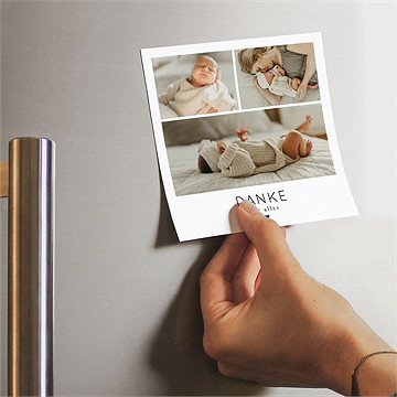 Dankeskarte Geburt unsere große freude - vue 2