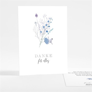 Trauerdanksagung gegenwart & erinnerung-silber