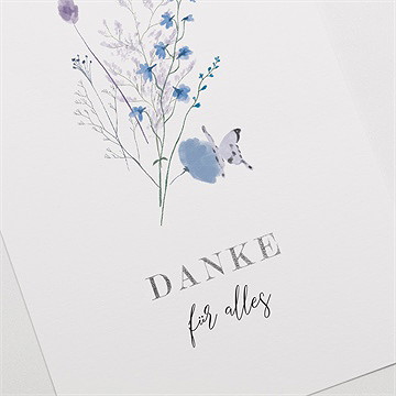 Trauerdanksagung gegenwart & erinnerung-silber - vue 3