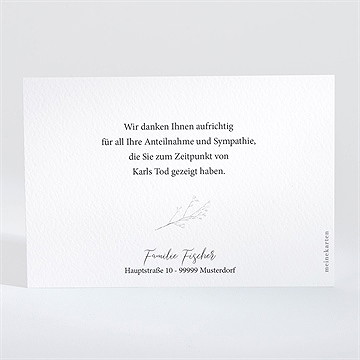 Trauerdanksagung Gegenwart & Erinnerung-Quer - vue 2