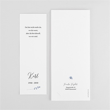 Trauerdanksagung Gegenwart & Erinnerung-Foto - vue 3