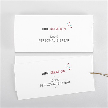 Geburtskarte blanco - 21x10cm (n85142) - vue 3