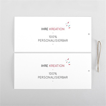 Geburtskarte blanco - 21x10cm (n85142) - vue 4