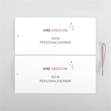 Geburtskarte blanco - 21x10cm (n85142) - vue 5