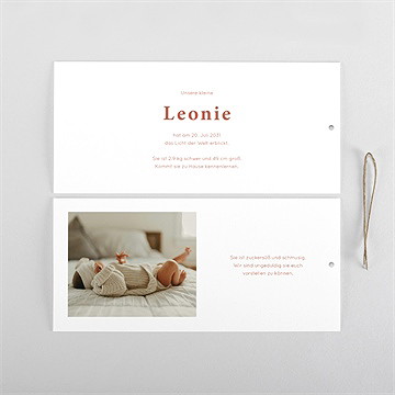 Geburtskarte streifen - etui - vue 4