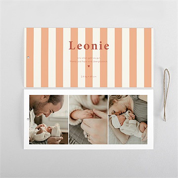 Geburtskarte streifen - etui - vue 5