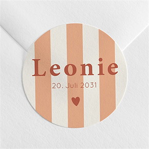 Sticker Geburt streifen