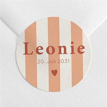 Sticker Geburt streifen