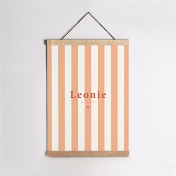 Geburtsposter Streifen - etui