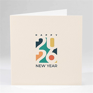 Weihnachtskarte buntes jahr