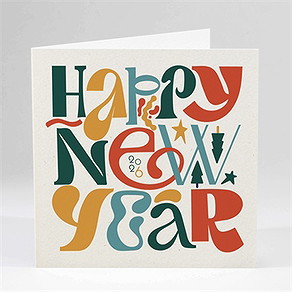 Weihnachtskarte new year vintage