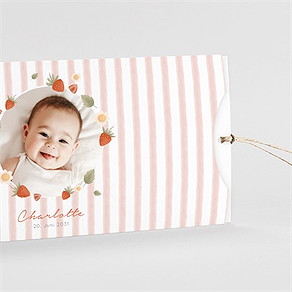 Geburtskarte fruchtige erdbeeren - etui
