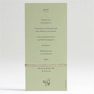 Menükarte Hochzeit olivenbaum - vue 2